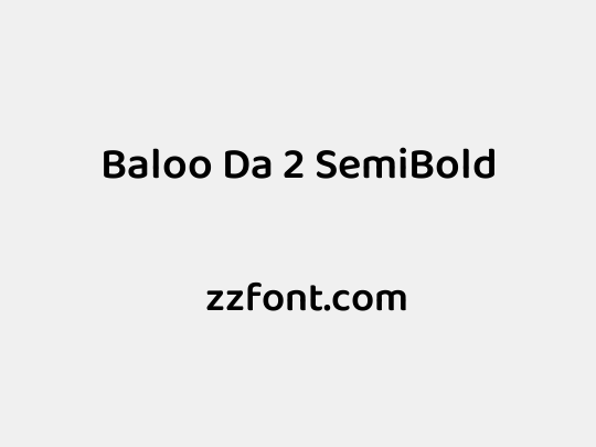 Baloo Da 2 SemiBold