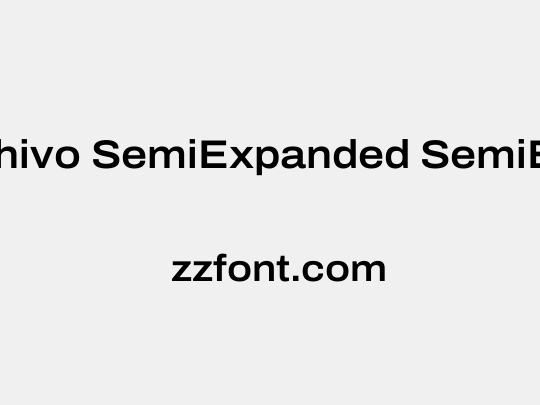 Archivo SemiExpanded SemiBold