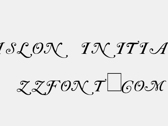 Caslon Initials
