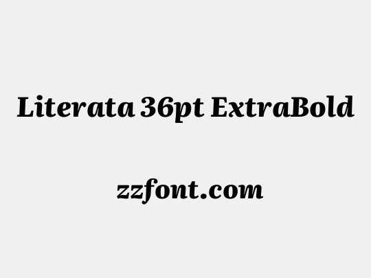 Literata 36pt ExtraBold
