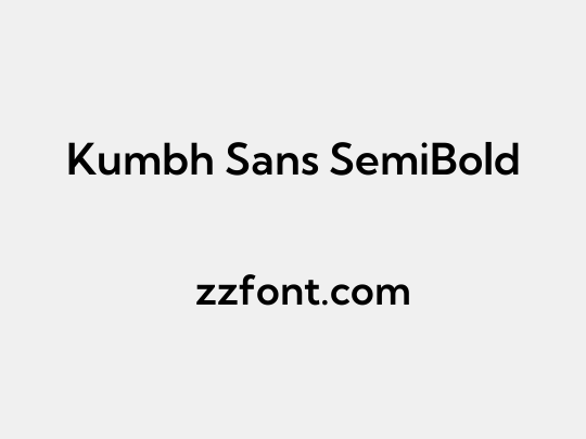 Kumbh Sans SemiBold
