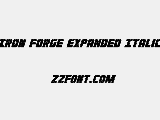 Iron Forge Expanded Italic