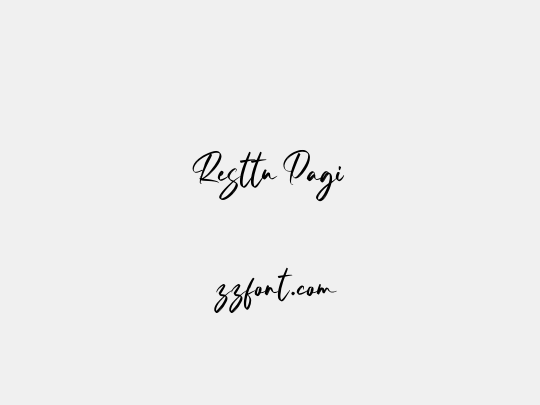 Resttu Pagi