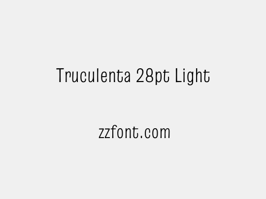 Truculenta 28pt Light