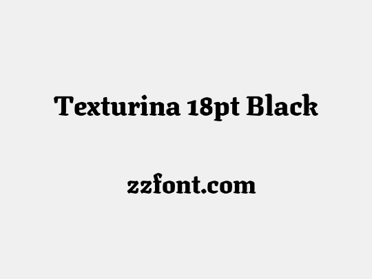 Texturina 18pt Black