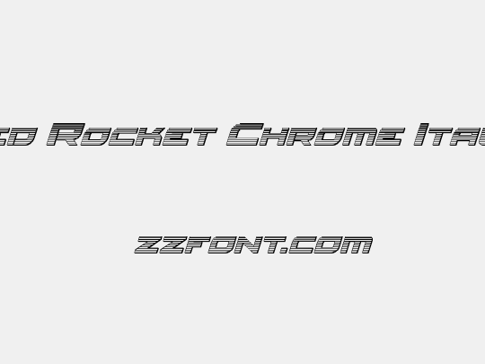 Red Rocket Chrome Italic