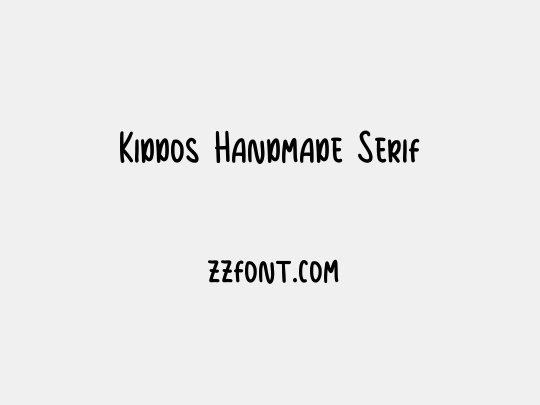 Kiddos Handmade Serif