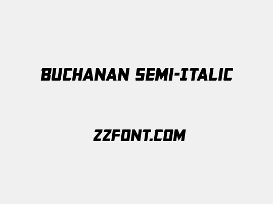 Buchanan Semi-Italic