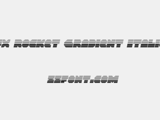 VX Rocket Gradient Italic