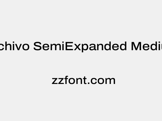 Archivo SemiExpanded Medium