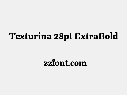 Texturina 28pt ExtraBold