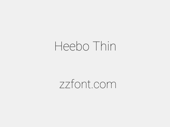 Heebo Thin