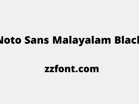 Noto Sans Malayalam Black