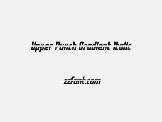 Upper Punch Gradient Italic