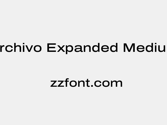 Archivo Expanded Medium