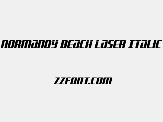 Normandy Beach Laser Italic
