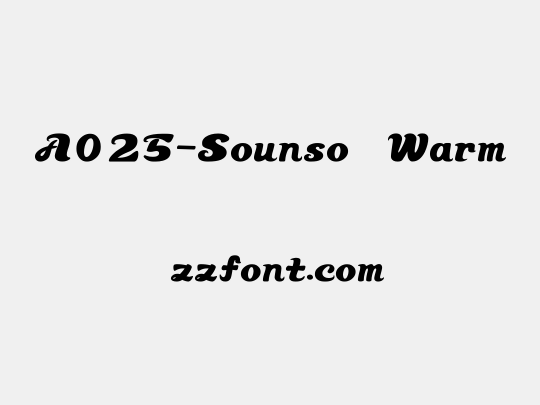 A025-Sounso  Warm