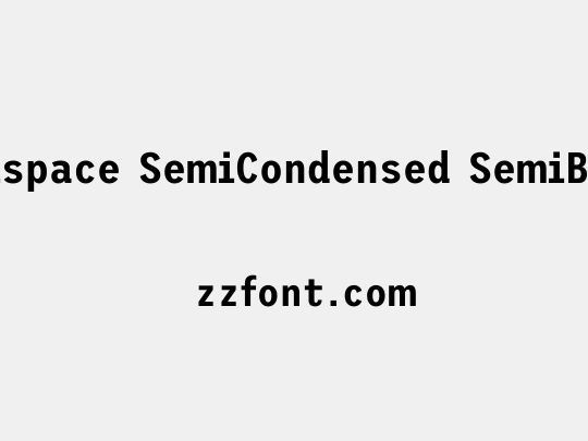 Trispace SemiCondensed SemiBold