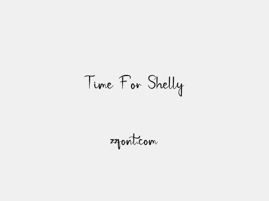 Time For Shelly