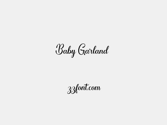 Baby Garland