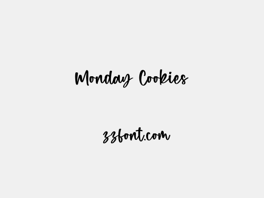 Monday Cookies