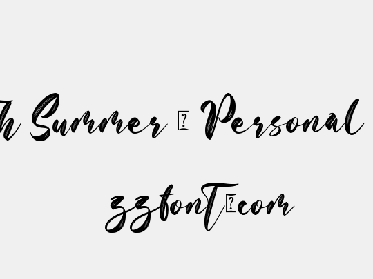 With Summer - Personal Use