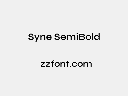 Syne SemiBold