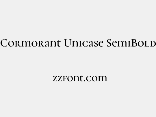 Cormorant Unicase SemiBold