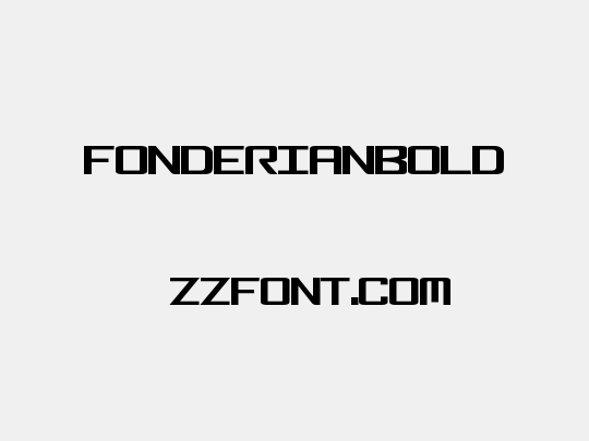 FonderianBold