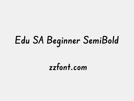 Edu SA Beginner SemiBold