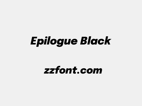 Epilogue Black