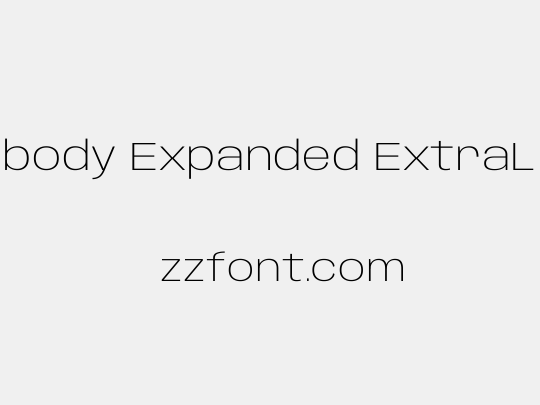 Anybody Expanded ExtraLight