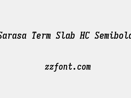 Sarasa Term Slab HC Semibold