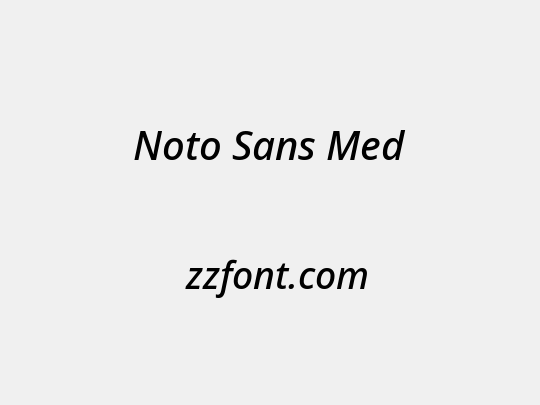 Noto Sans Med