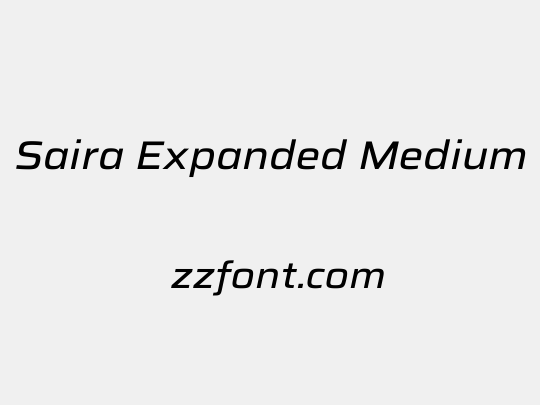 Saira Expanded Medium