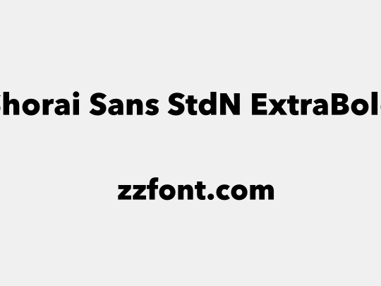 Shorai Sans StdN ExtraBold