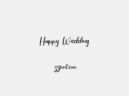 Happy Wedding
