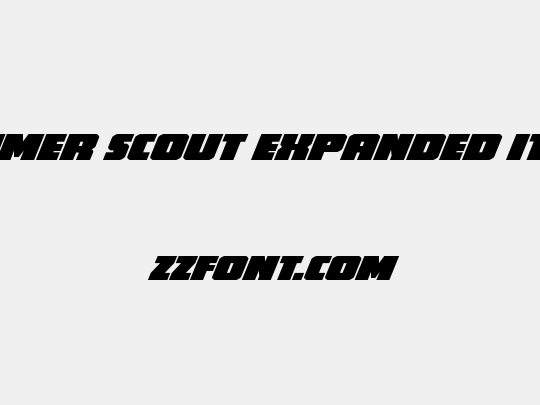 Hammer Scout Expanded Italic