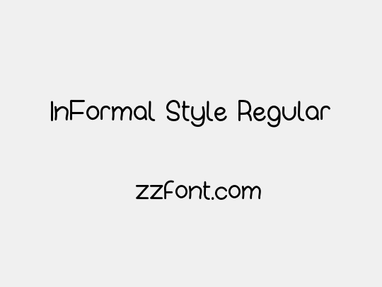 InFormal Style Regular