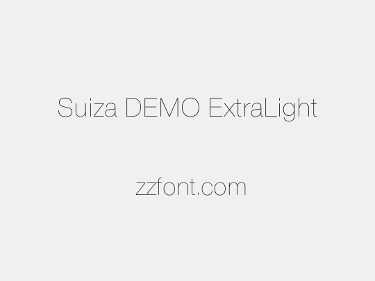 Suiza DEMO ExtraLight