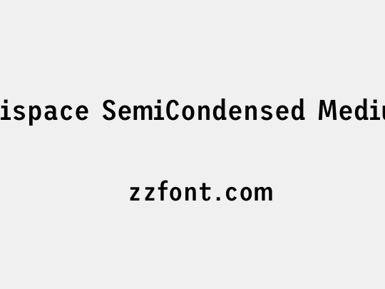 Trispace SemiCondensed Medium