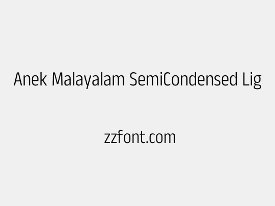Anek Malayalam SemiCondensed Light