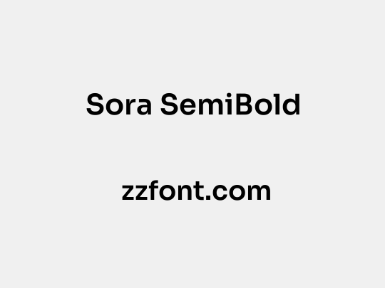 Sora SemiBold