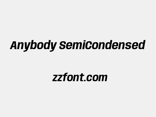 Anybody SemiCondensed