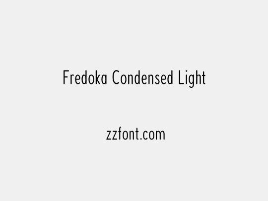 Fredoka Condensed Light