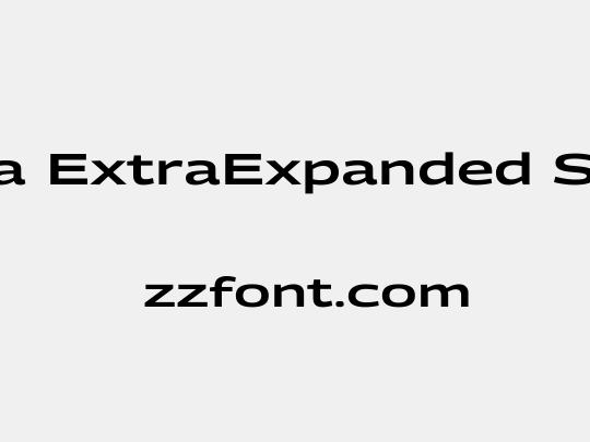 Georama ExtraExpanded SemiBold