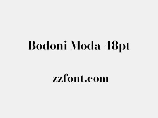 Bodoni Moda 48pt
