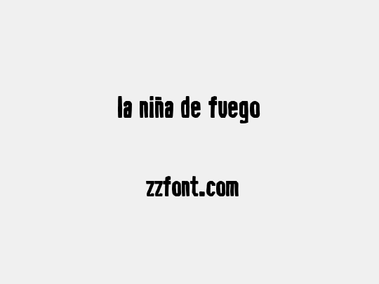 La niña de fuego