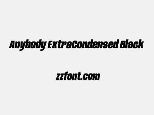 Anybody ExtraCondensed Black