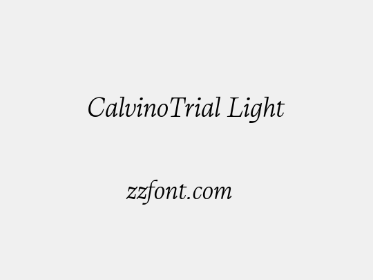 CalvinoTrial Light
